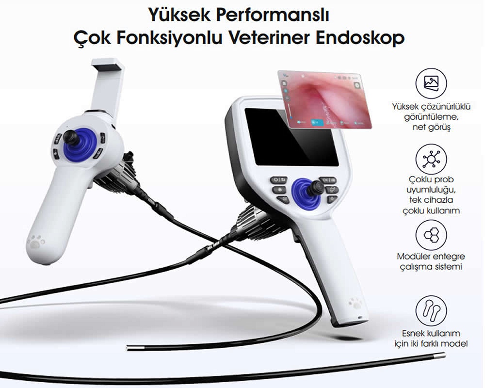 
						Çok Fonksiyonlu Veteriner Endoskop						 